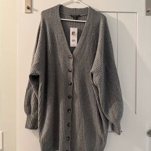 French Connection Charcoal Knit Top
